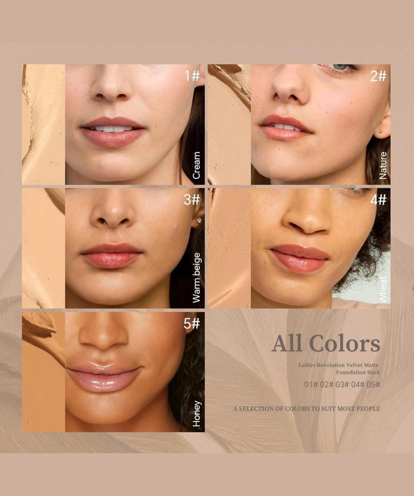 Derol Matte Foundation Stick Honos Beauty