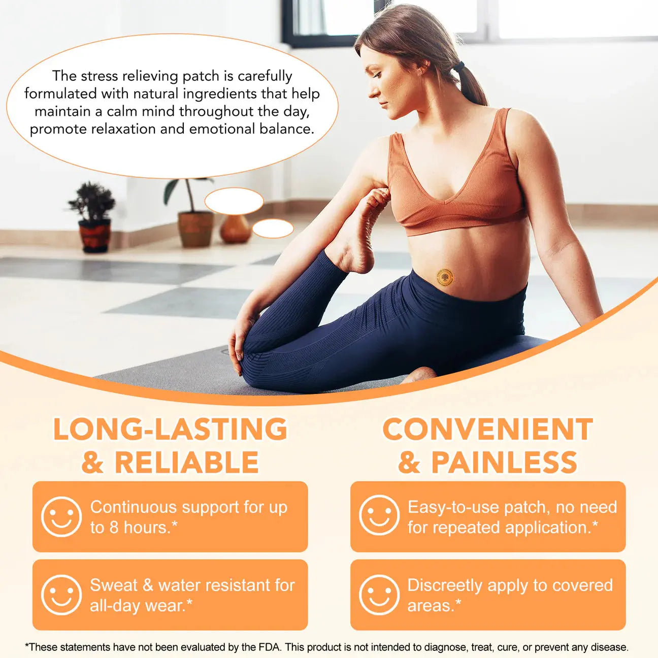 Acetiallabs Stress Down Patches - Natural Ingredients - Anxiety Relief - Calm & Relaxation Honos Beauty