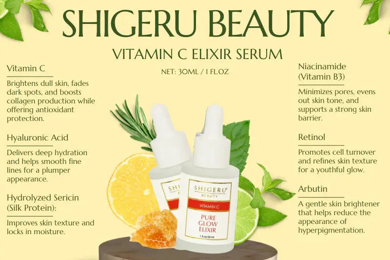 Shigeru Beauty Pure Glow – Vitamin C serum Honos Beauty