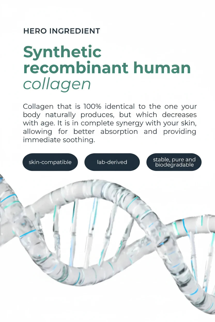 Human Collagen Recombinant Sheet Mask - Skin feels tighter and wrinkles soften Honos Beauty