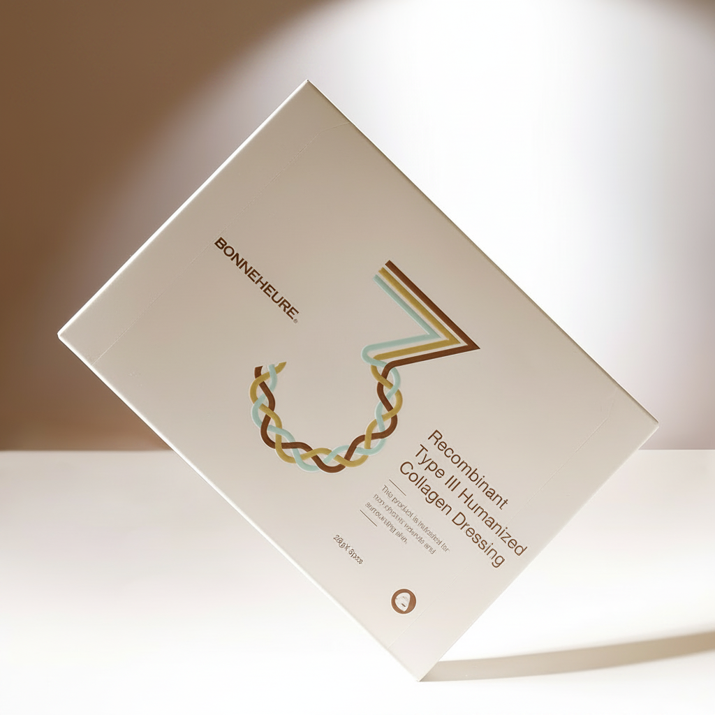 Human Collagen Recombinant Sheet Mask - Skin Feels Firmer and Wrinkles Appear Softer