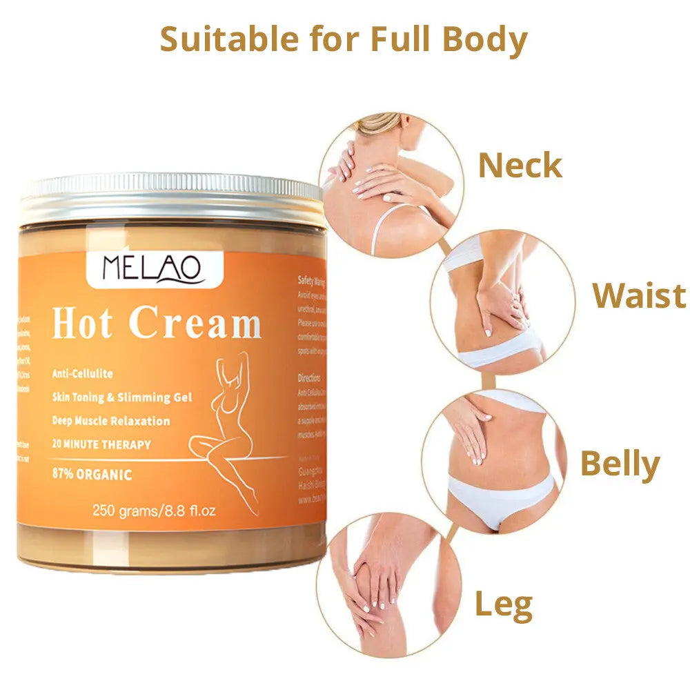 Melao Hot Cream - Prevents Cellulite - Sculpt Your Silhouette Honos Beauty