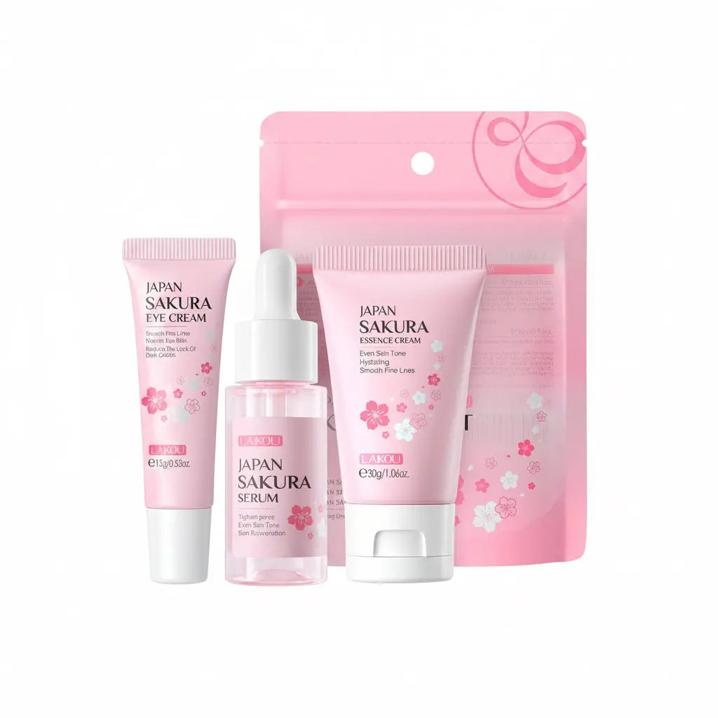 Japan Sakura 3-Piece Skincare Set Honos Beauty