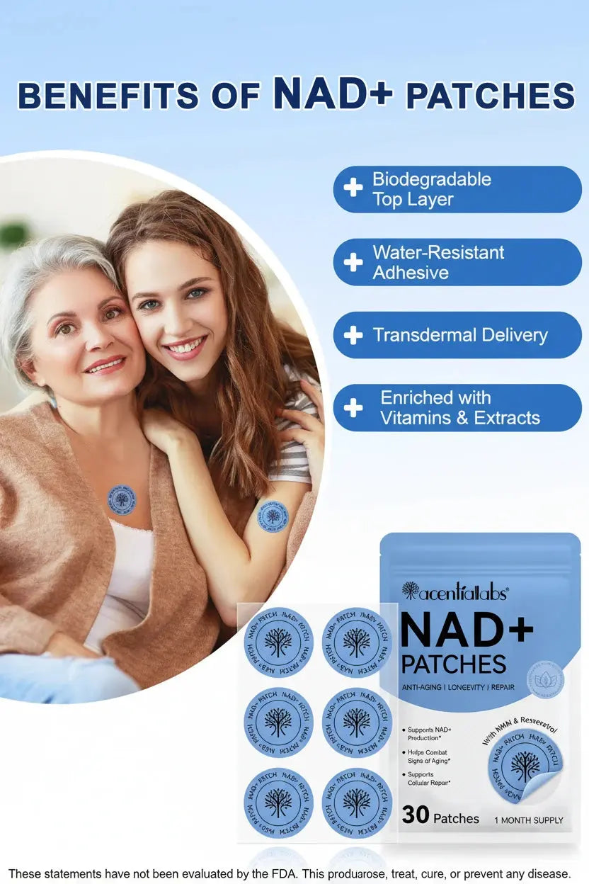 Acentiallabs NAD+ Patches - Supports Healthy Aging and Longevity Honos Beauty