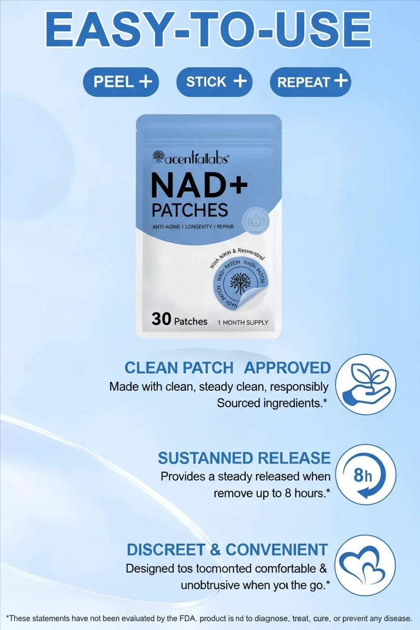 Acentiallabs NAD+ Patches - Supports Healthy Aging and Longevity Honos Beauty