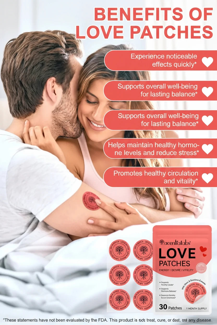 AcentialLabs Love Patches – Energy • Desire • Vitality Honos Beauty