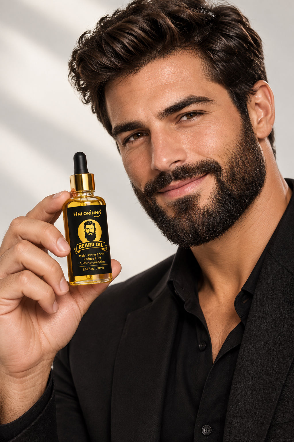 Halorinna Beard Oil | Moisturizing, Frizz Control & Natural Shine