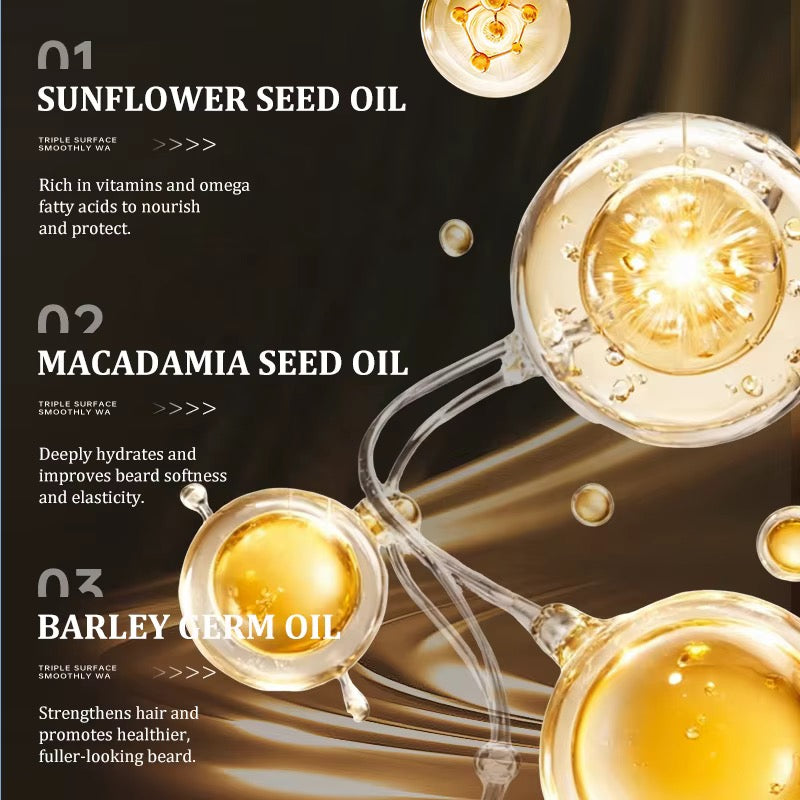 Halorinna Beard Oil | Moisturizing, Frizz Control & Natural Shine