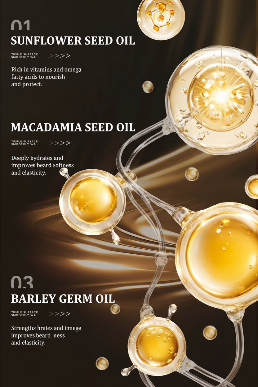 Halorinna Beard Oil | Moisturizing, Frizz Control & Natural Shine