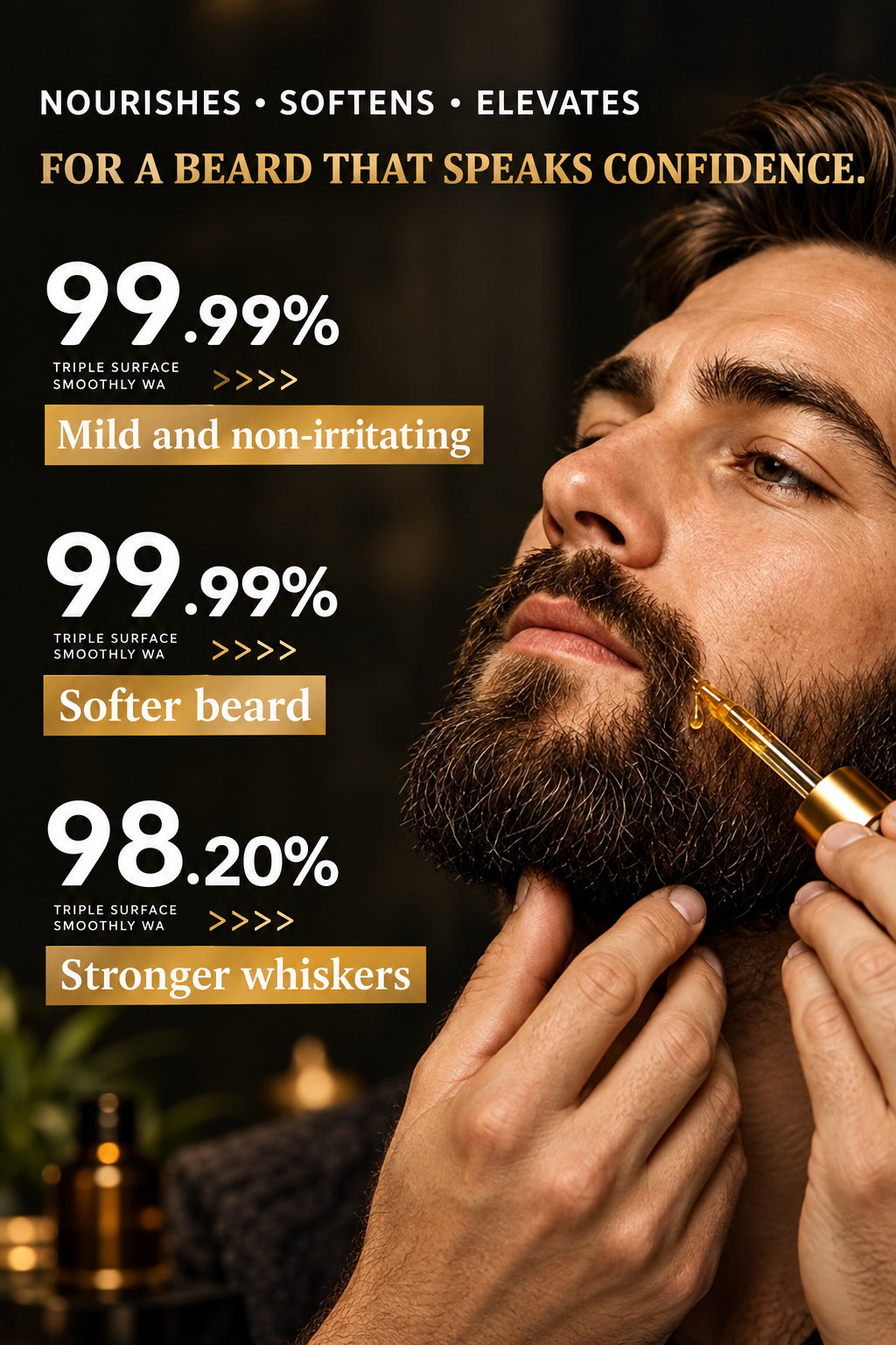 Halorinna Beard Oil | Moisturizing, Frizz Control & Natural Shine