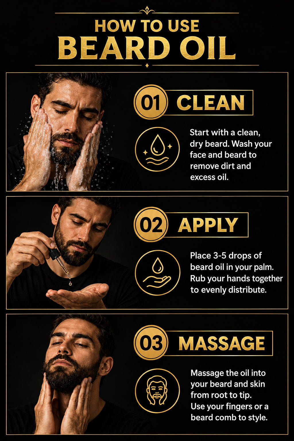 Halorinna Beard Oil | Moisturizing, Frizz Control & Natural Shine