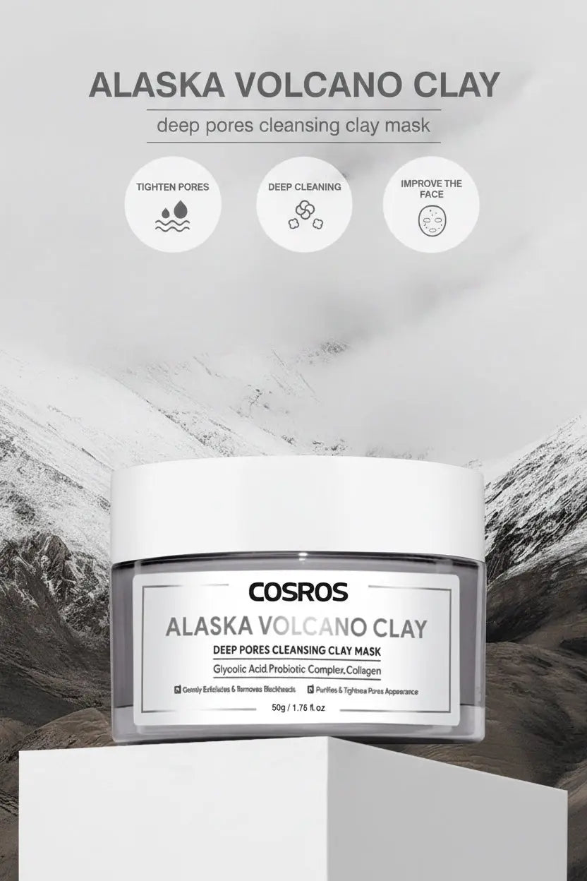 Cosros Alaska Volcano Clay Deep Cleansing Clay Mask Honos Beauty