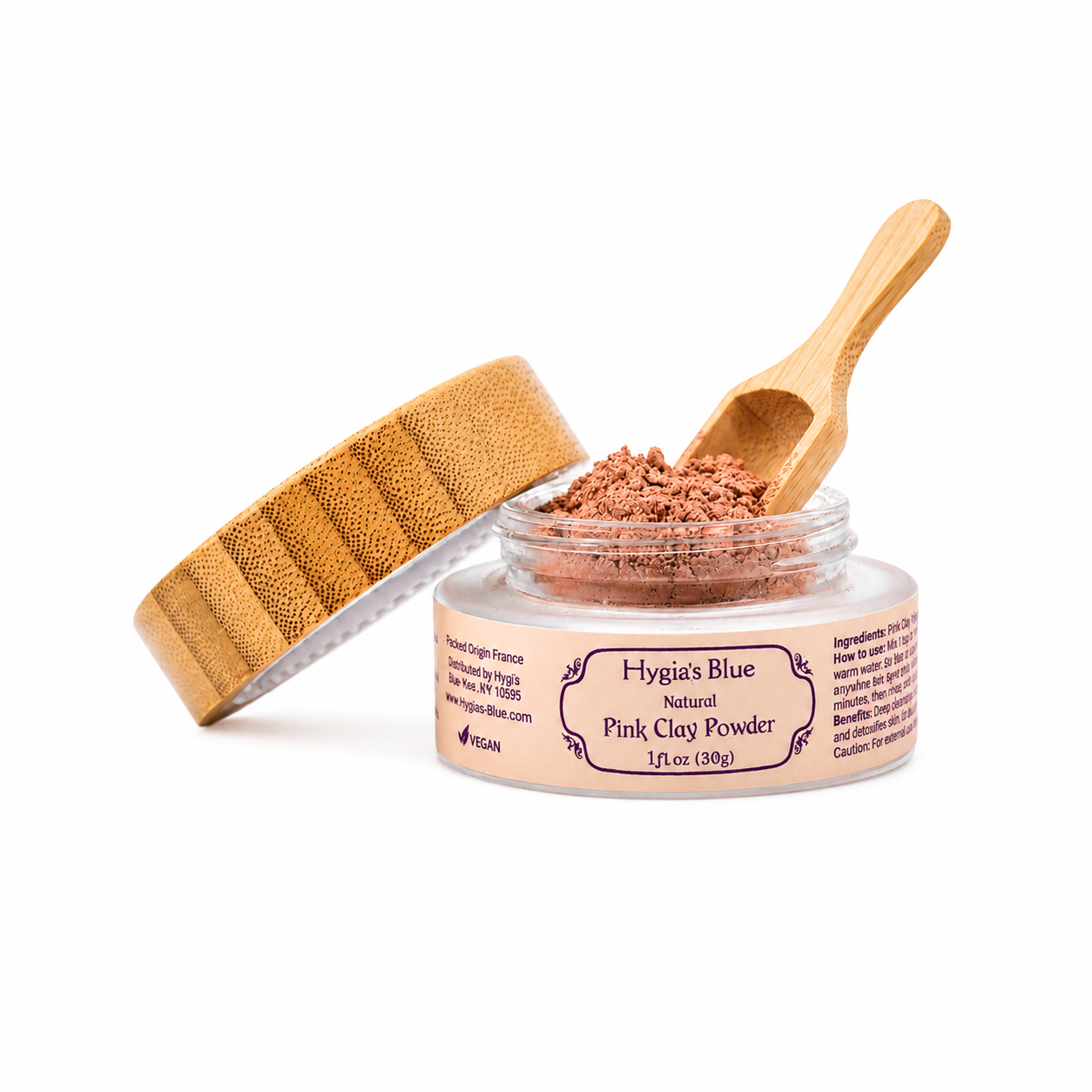 Pink Clay Powder - Natural Hygia's Blue