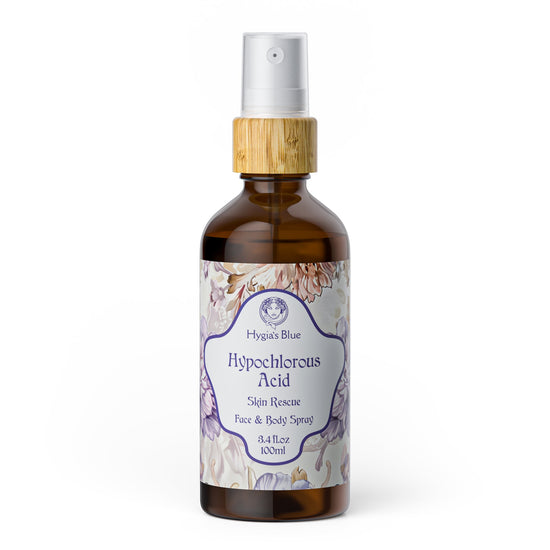 Hypochlorous Acid Spray - Defend the skin against harmful bacterias Hygia's Blue