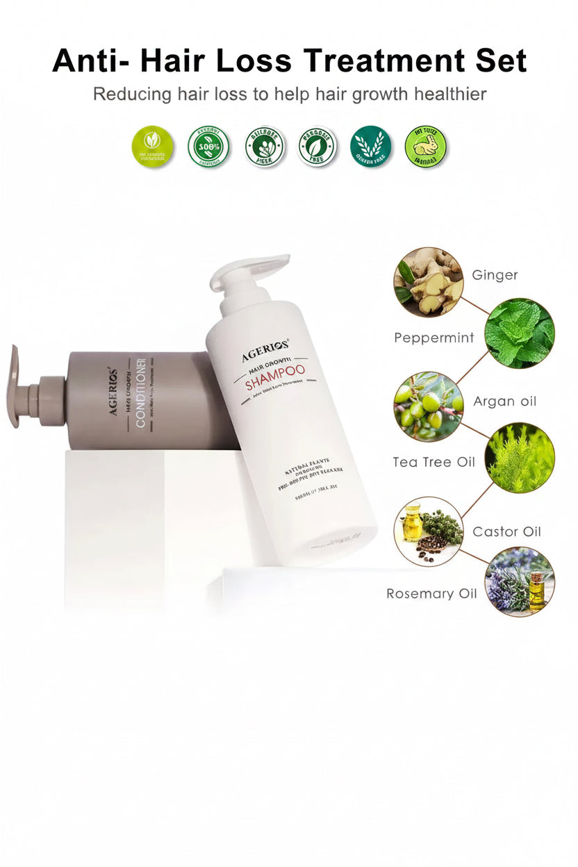 Agerios Hair Growth Conditioner- Stimulates Hair Growth- Strengthens Hair