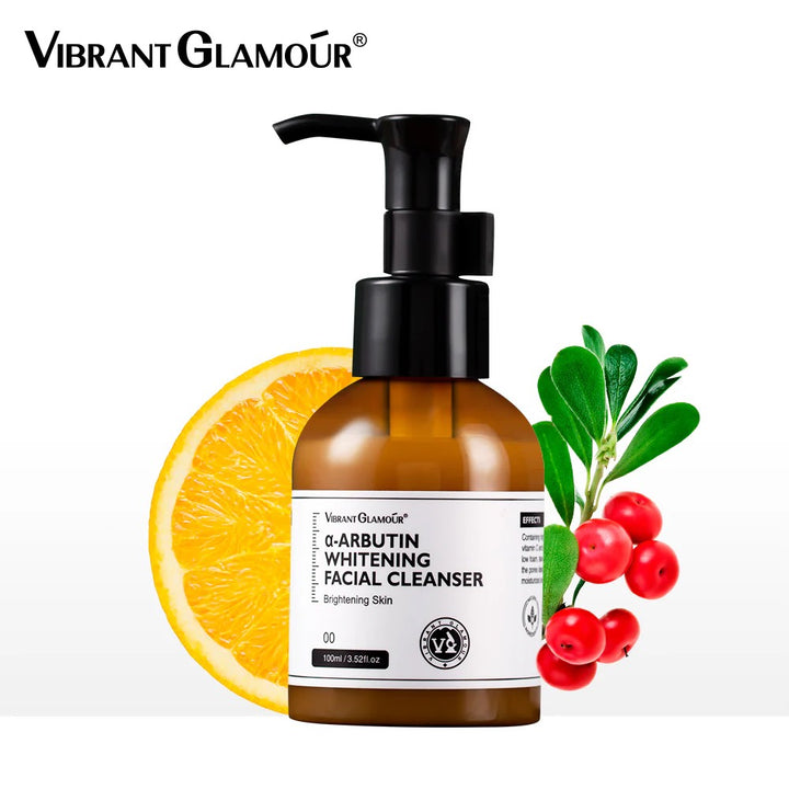 VIBRANT GLAMOUR α‑Arbutin Whitening Facial Cleanser