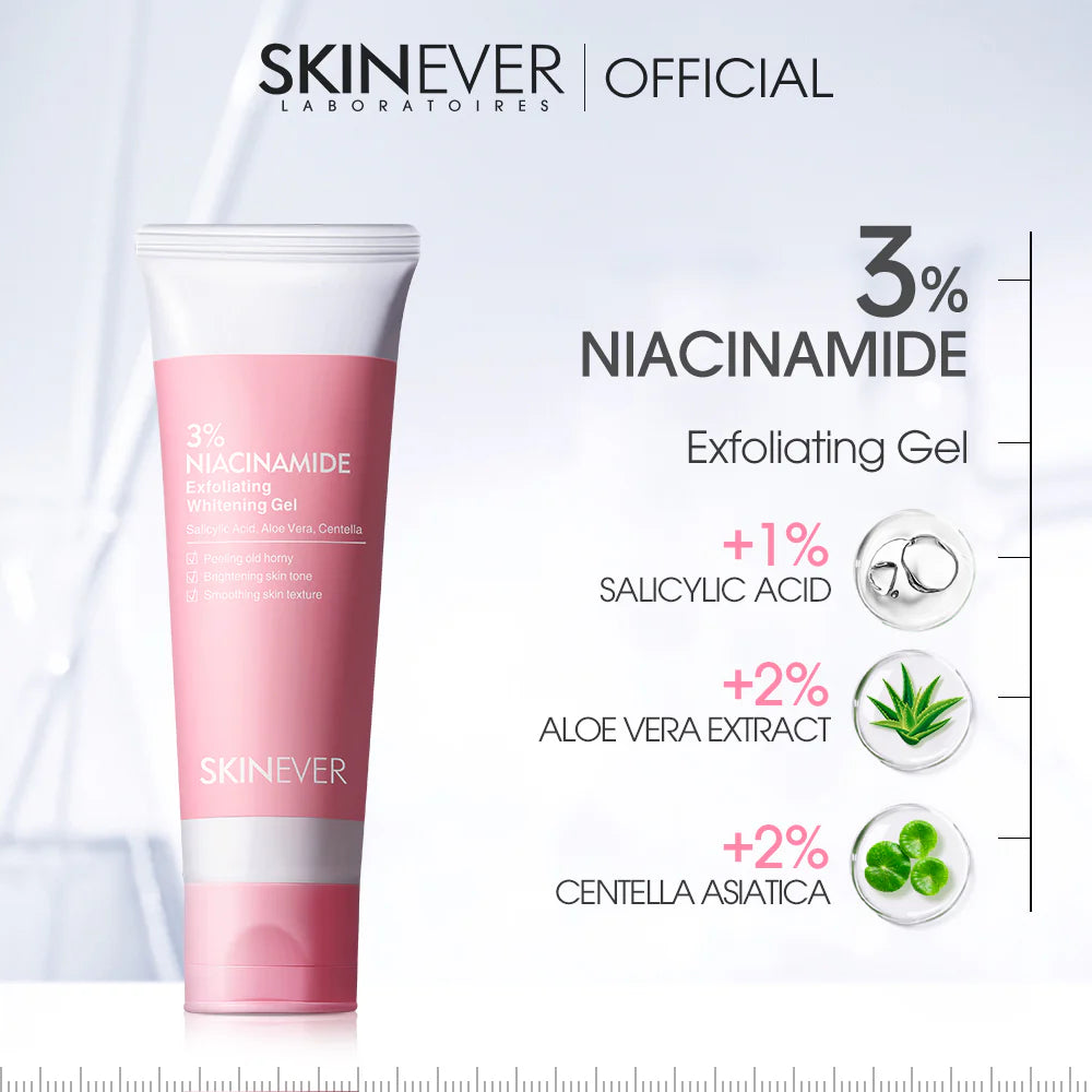 Exfoliating Whitening Gel- 3% Niacinamide -