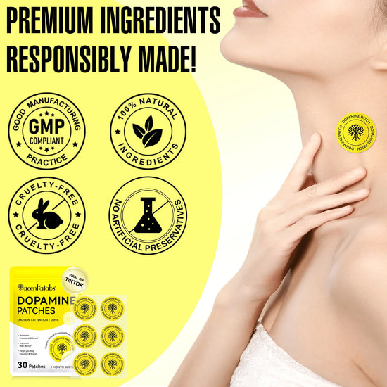 Acentiallabs Dopamine Patches - Support Focus, Motivation