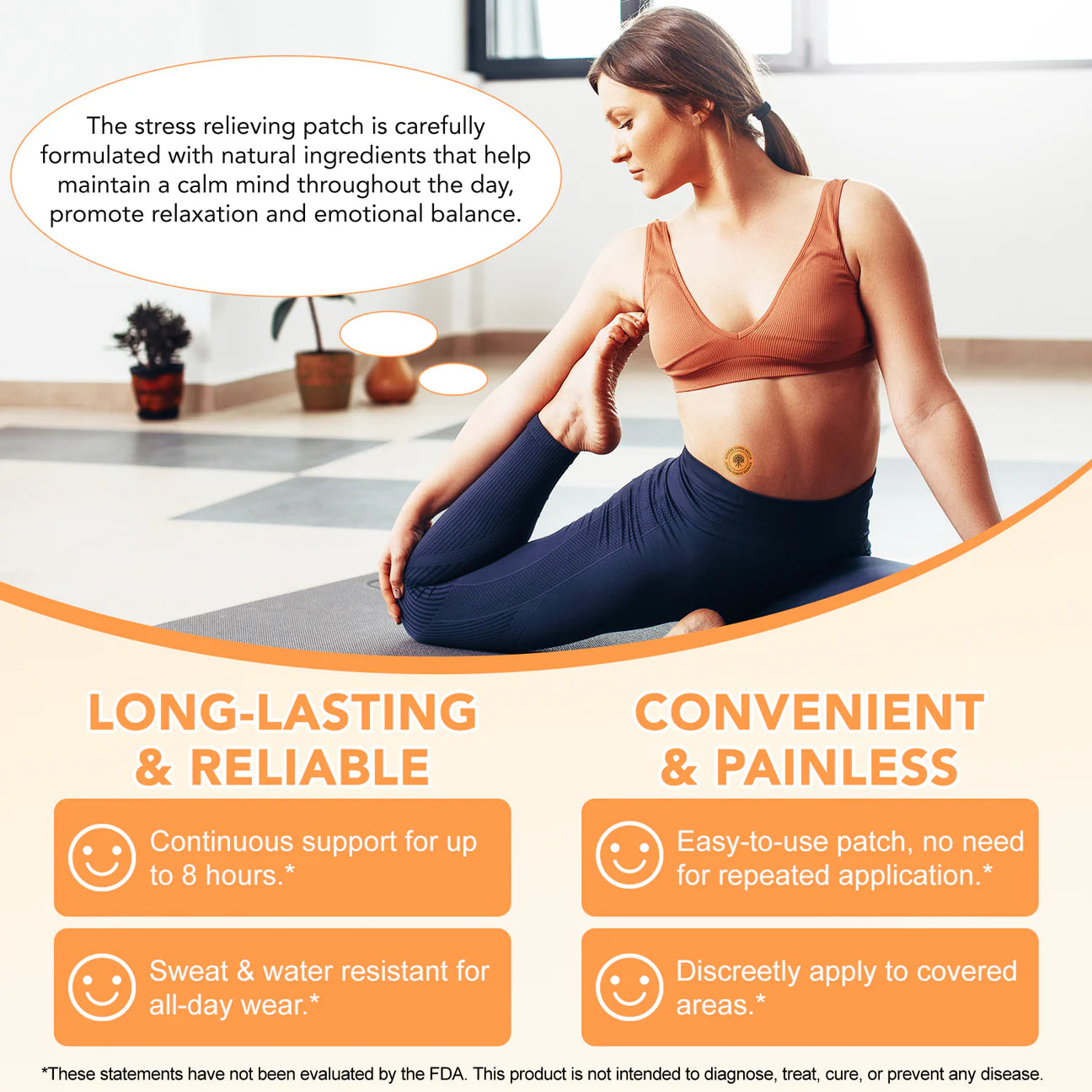 Acetiallabs- Stress Down Patches - Natural Ingredients- Relieves Anxiety - Calm & Relaxation