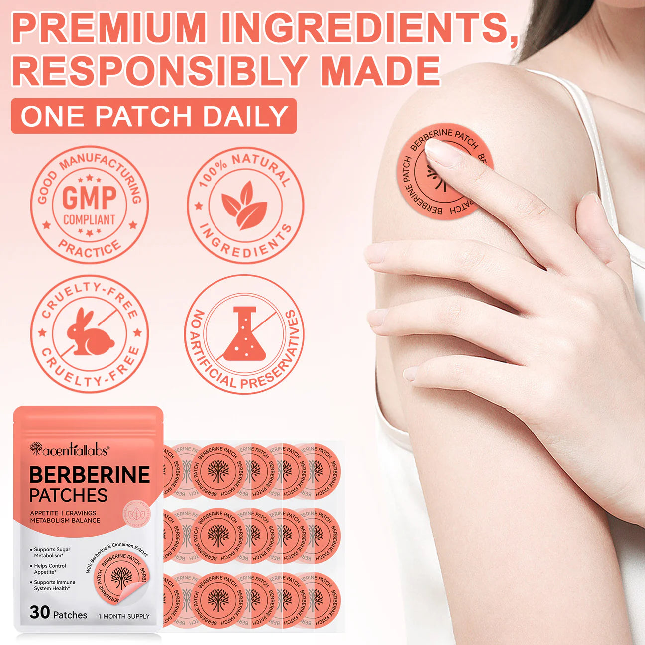 Berberine Patches- Appetite and Control- Metabolism Balance