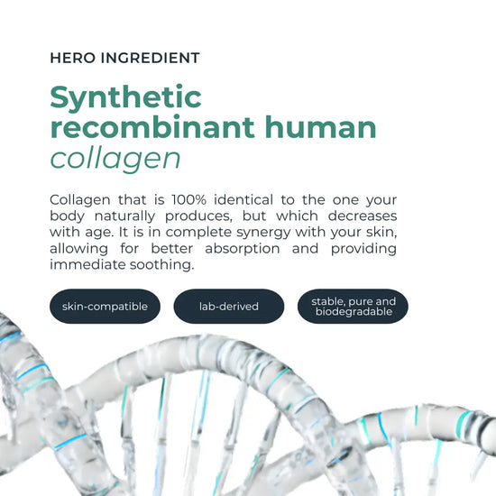 Human Collagen Recombinant Sheet Mask  - Skin feels tighter and wrinkles soften