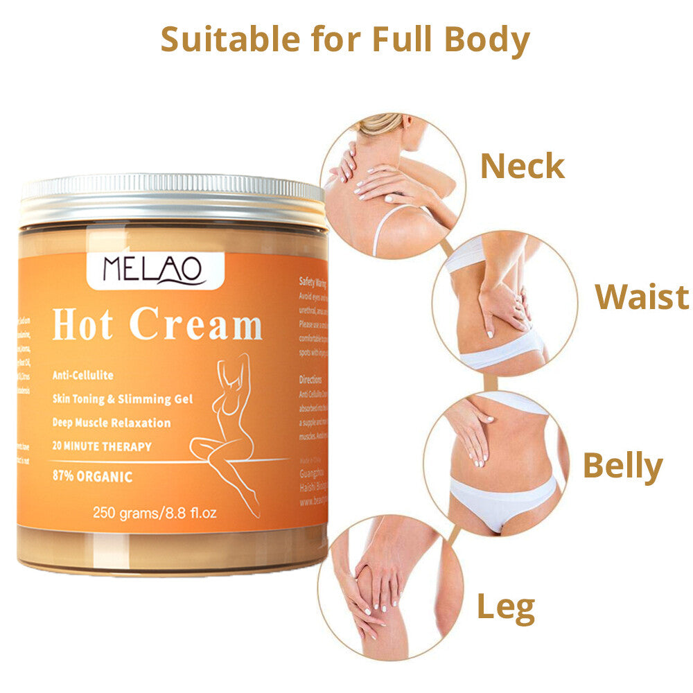 Melao Hot Cream - Prevents Cellulite- Sculp your silhouette