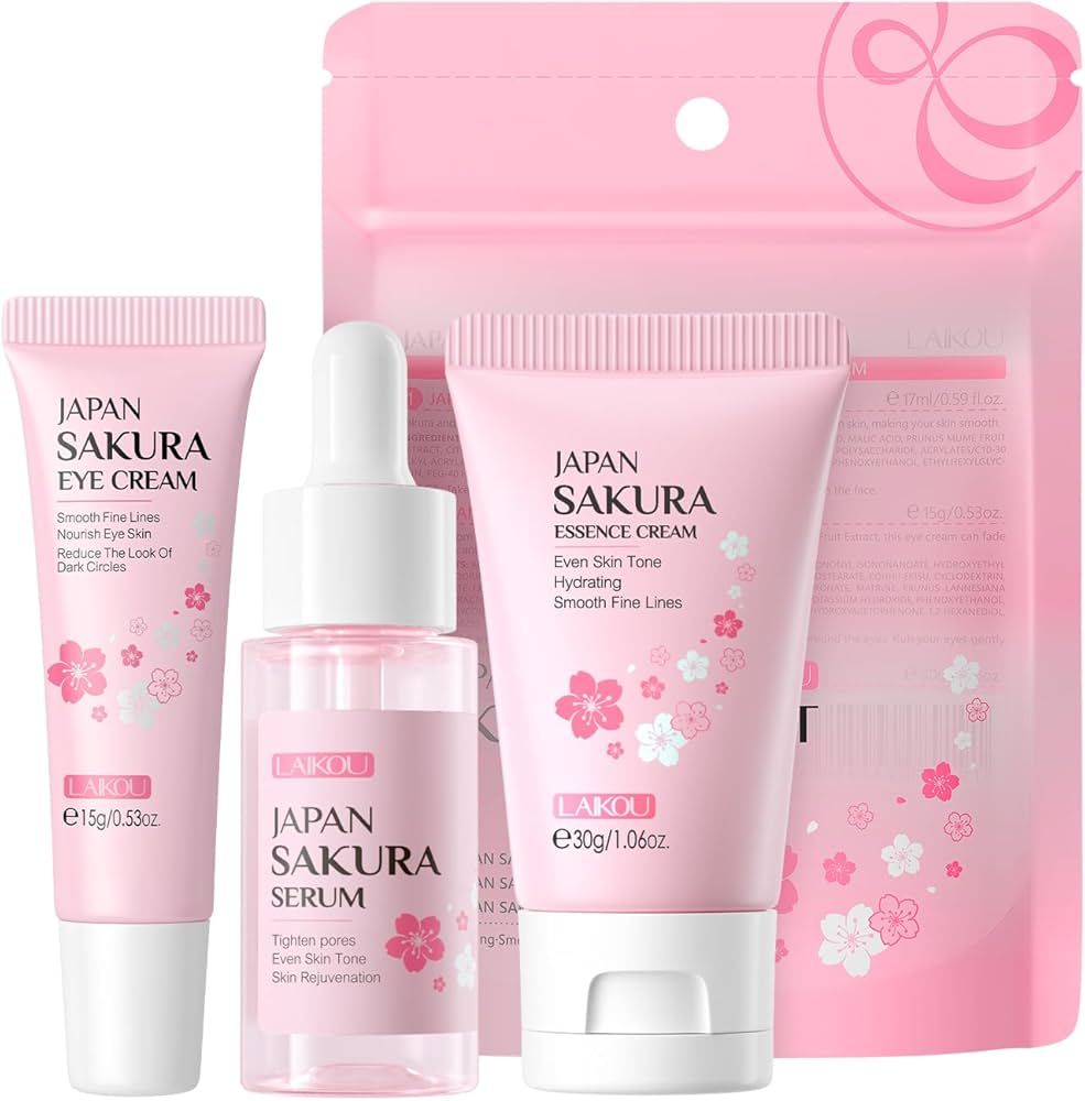 Japan Sakura Skincare Set  3-piece