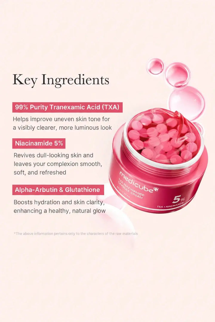 Medicube TXA Niacinamide Capsule Cream Honos Beauty