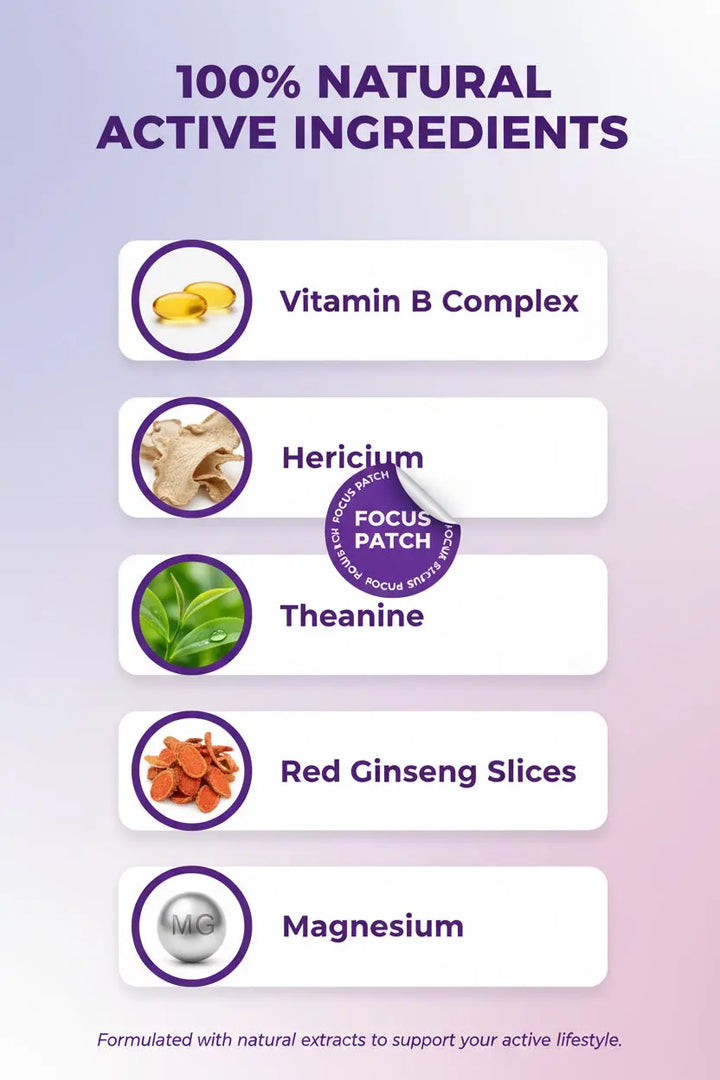 Acentiallabs Focus Patches - Support Mental Clarity & Concentration Honos Beauty