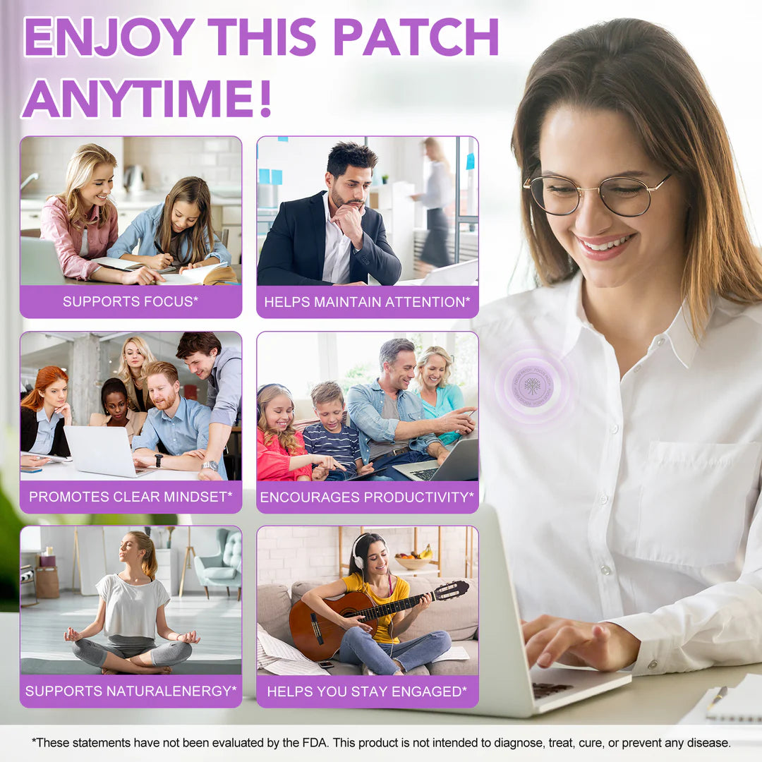 Acentiallabs Focus Patches - Support mental clarity &  Concentration