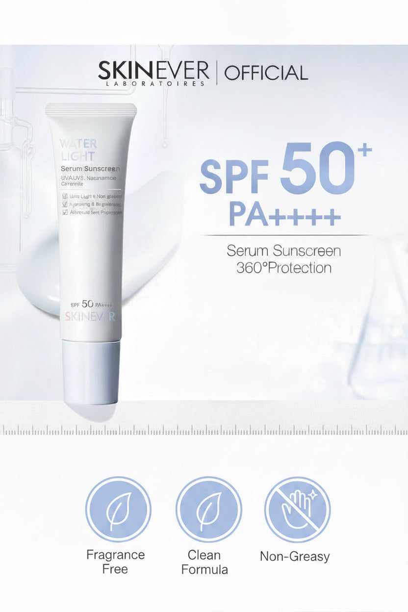Water Light Serum Sunscreen - SPF 50++++ - Niacinamide- Glutathione
