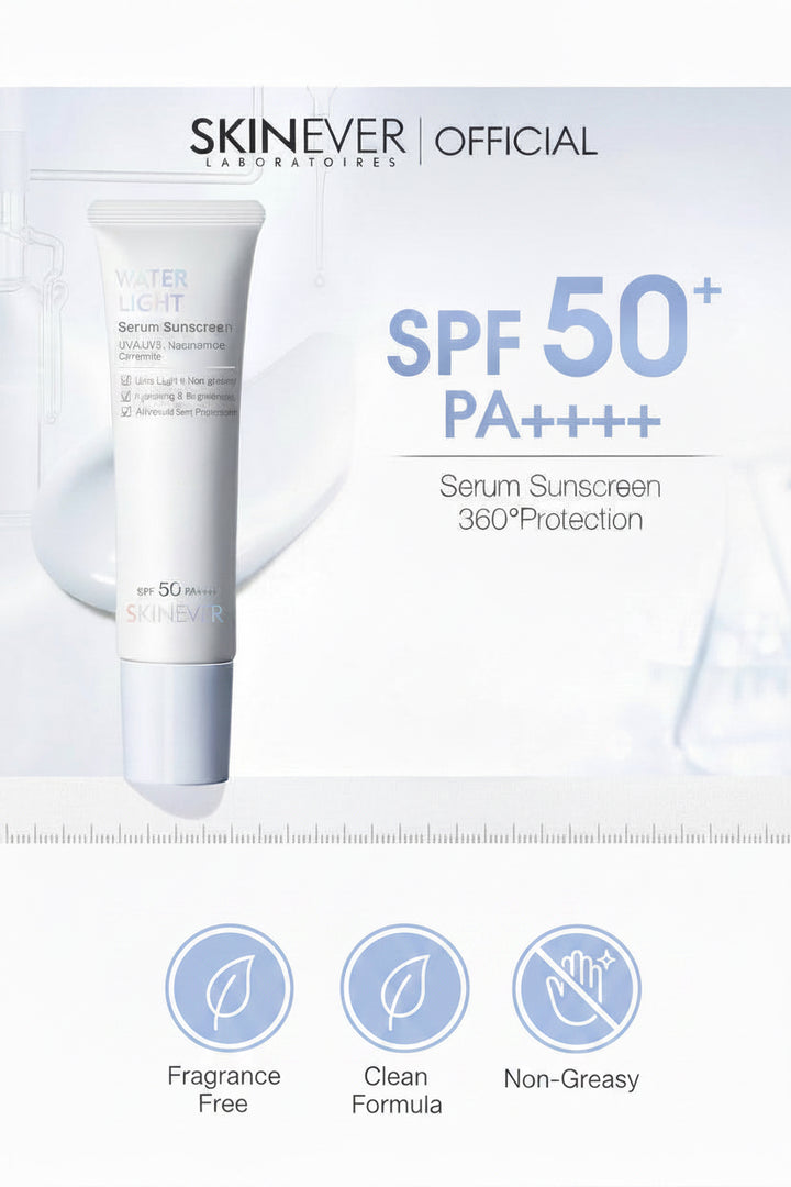 Water Light Serum Sunscreen - SPF 50++++ - Niacinamide- Glutathione