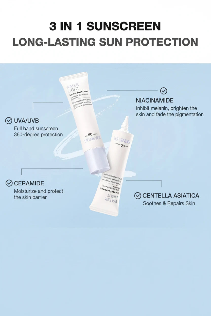 Water Light Serum Sunscreen - SPF 50++++ - Niacinamide- Glutathione