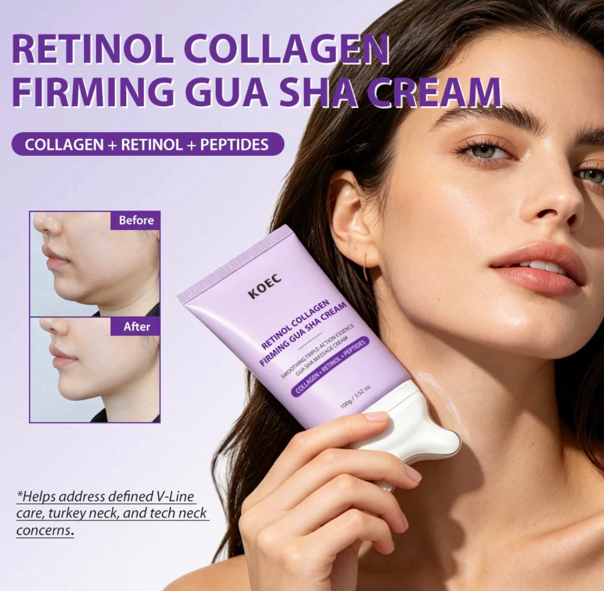 KOEC Retinol Collagen Firming Gua Sha Cream