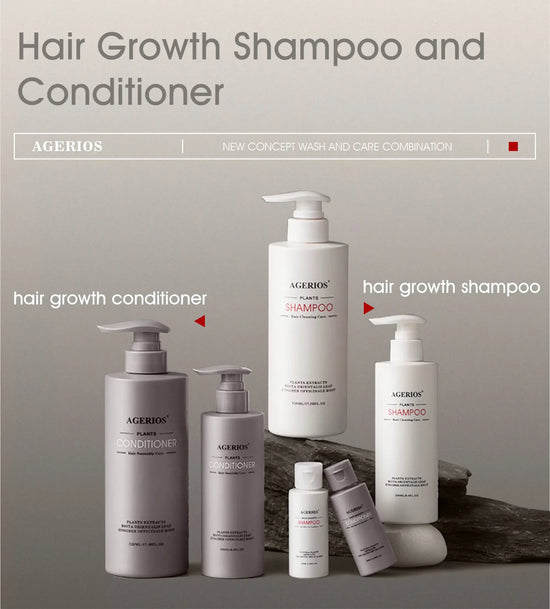 Agerios Hair Growth Shampoo- Stimulates Hair Growth- Strengthens Hair Honos Beauty