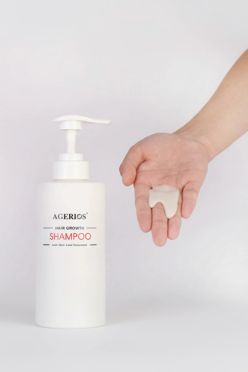 Agerios Hair Growth Shampoo- Stimulates Hair Growth- Strengthens Hair