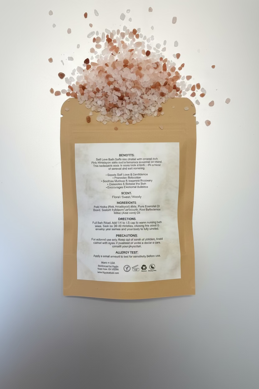 Bath Salts Self Love - Pouch Refil |  Boost Self Confidence