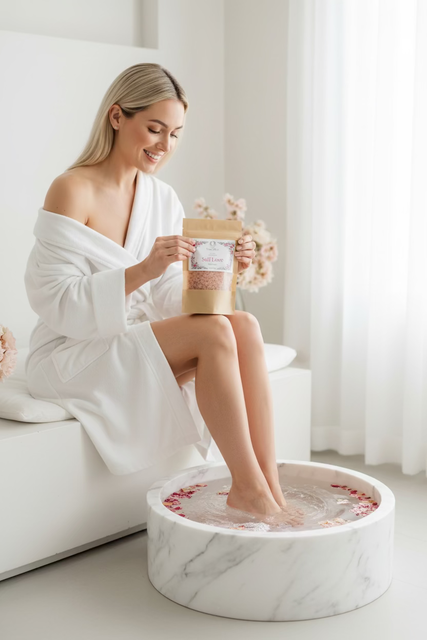 Self Love Bath Salts Pouch |  Self-reverence Hygia's Blue