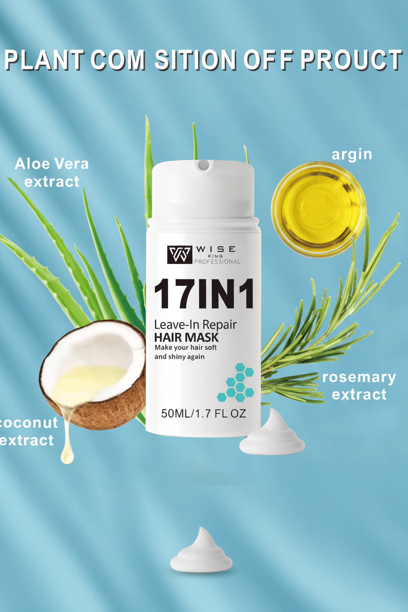 Wise King 17 in 1 Leave-In Repair Hair Mask | Repair, Protect Your Hair in One Step