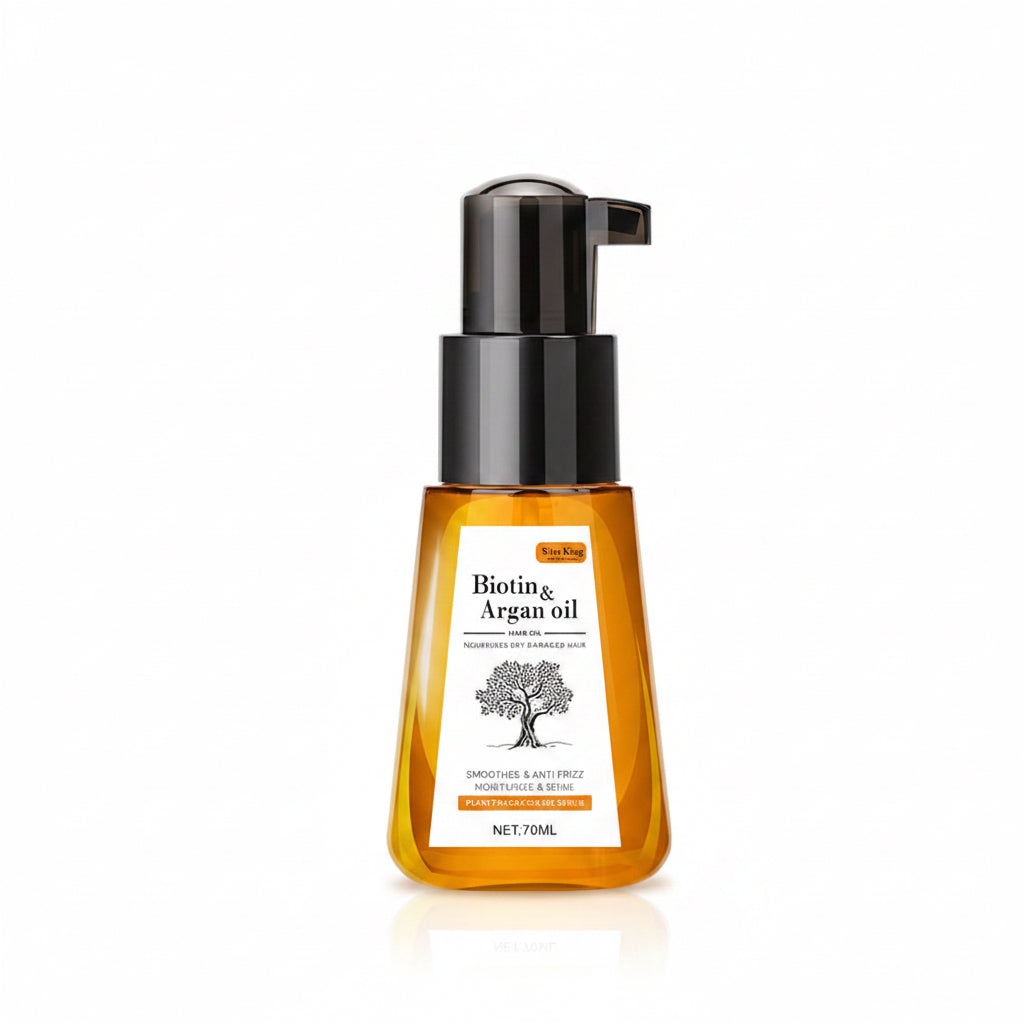 Wise King| Biotin & Argan Oil | Moroccan Hair Oil for Dry & Frizzy Hair
