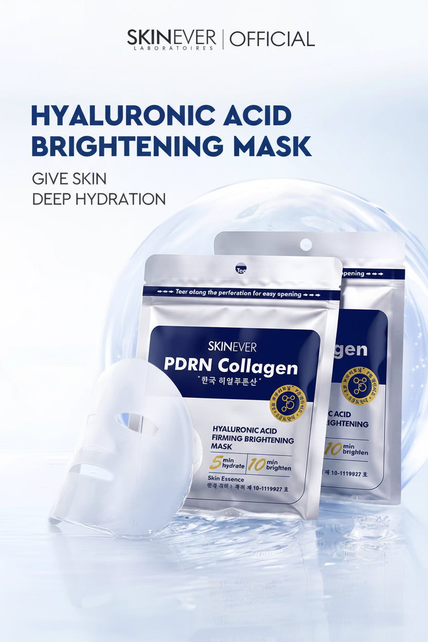 PDRN Collagen & Hyaluronic Acid | 5 Sheet Mask | Firming • Plumping • Hydrating • Brightening