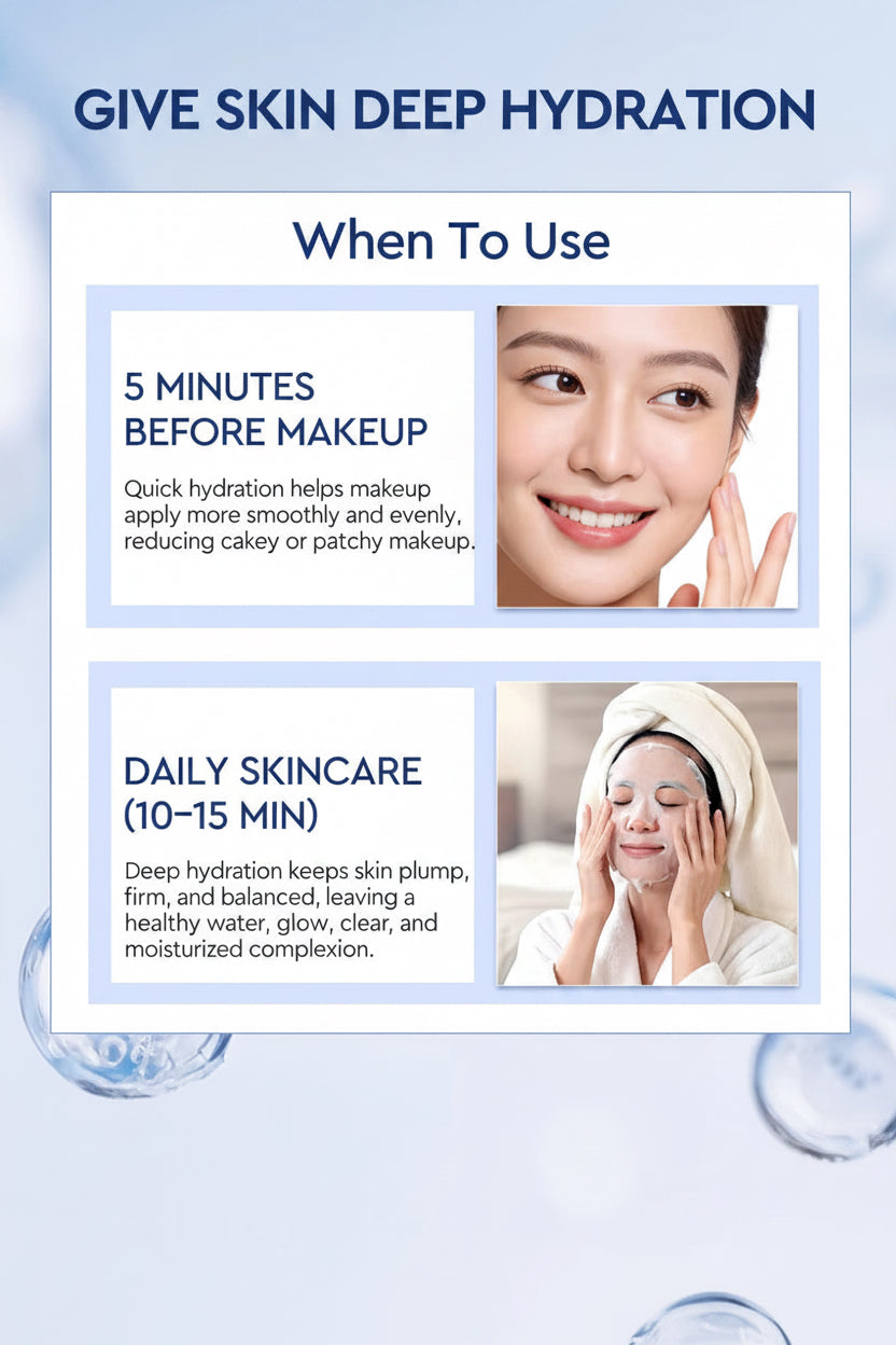 PDRN Collagen & Hyaluronic Acid | 5 Sheet Mask | Firming • Plumping • Hydrating • Brightening
