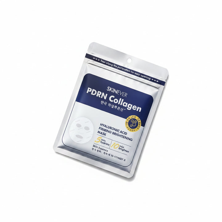 PDRN Collagen & Hyaluronic Acid | 5 Sheet Mask | Firming | Plumping | Hydrating | Brightening