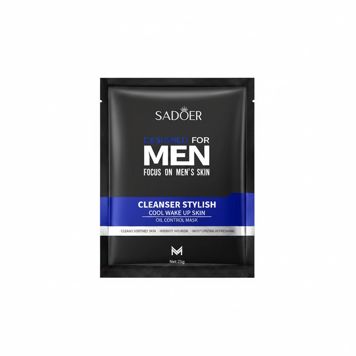 SADOER | Men's Oil Control Hydrating Sheet Mask | Hydration | Oil Control | Refreshing Care