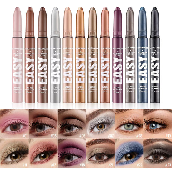 LANGMANNI| Eyeshadow Stick | Quick, smooth, and effortless application | Waterproof