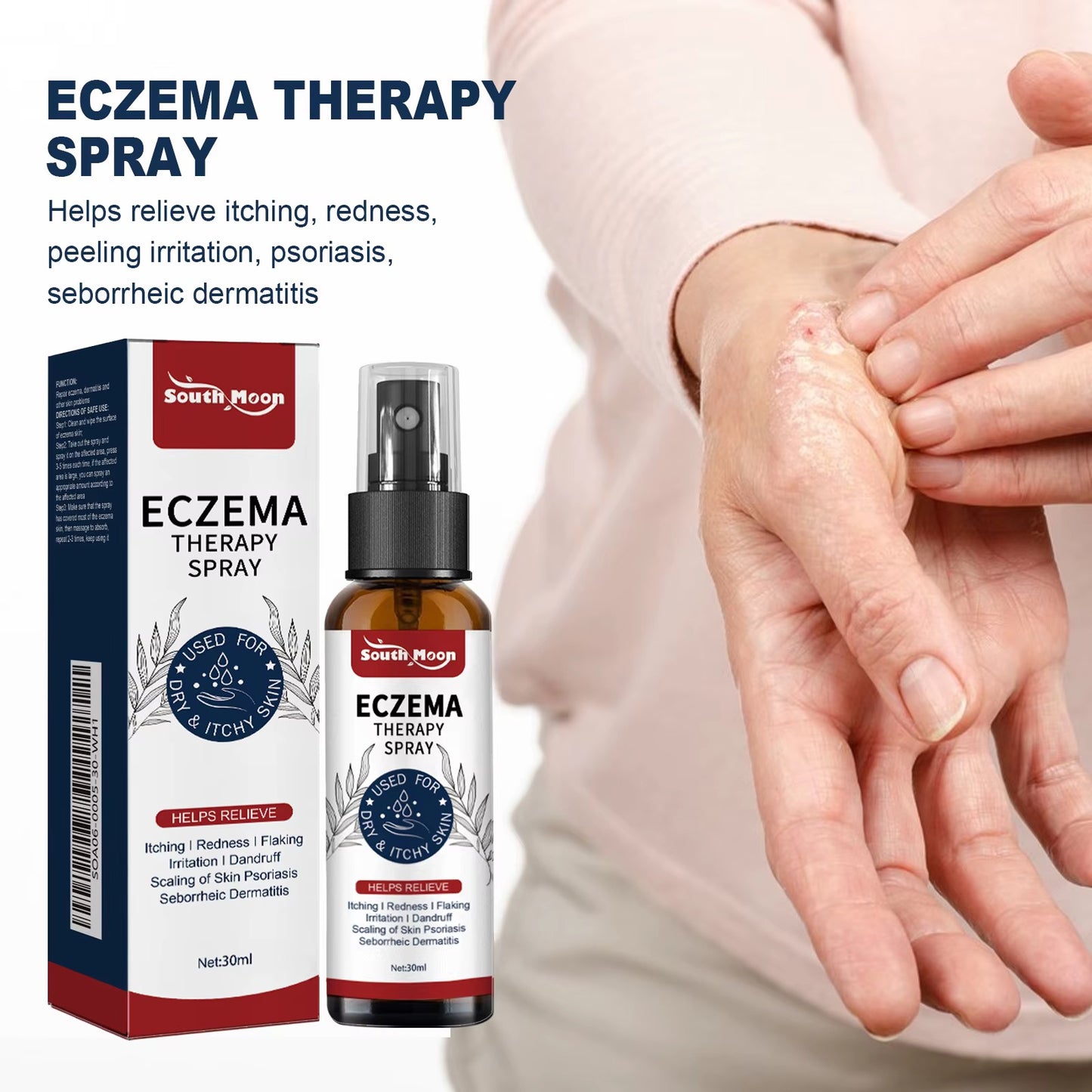 South Moon | Eczema Therapy Spray | Non-steroidal Formula Helps Calm Redness and Irritation
