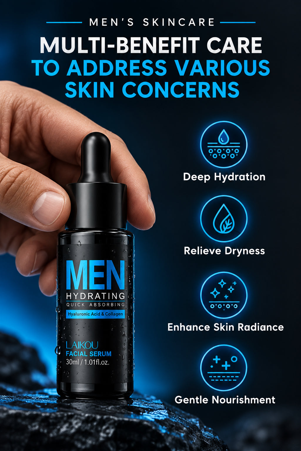 Laikou| Men's Hydrating Facial Serum