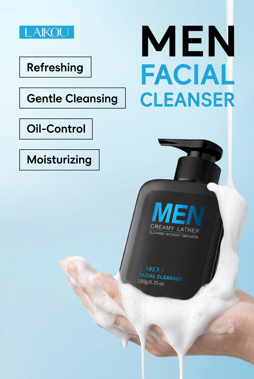 Laikou | Men Creamy Lather | Facial Cleanser
