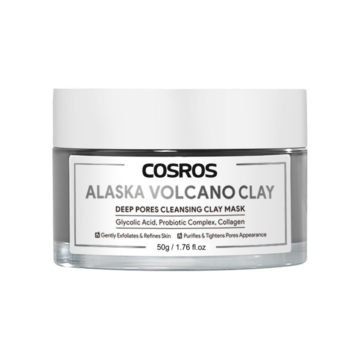 Cosros- Alaska volcano clay-  Deep Cleansing Clay mask
