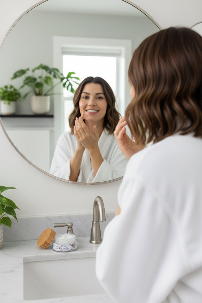 Peptide Moisturizer  |  Boost Collagen, Holistic Beauty,Firming face moisturizer Hygia's Blue
